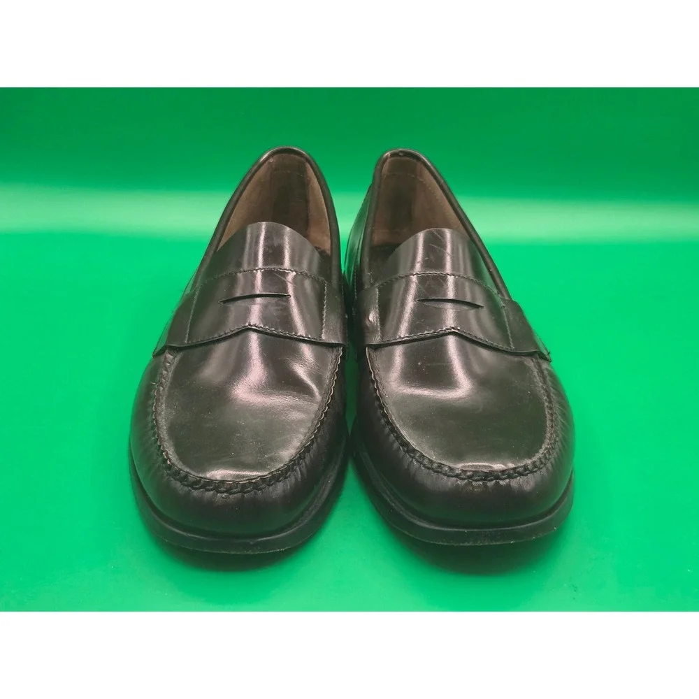 Brooks Brothers 346 Mens Burgundy Leather Penny Loafers Hand Sewn 11 D 5229